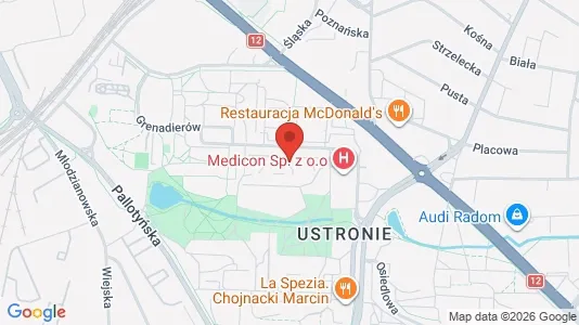 Espacios de oficina En venta i Radom - kort over placeringen