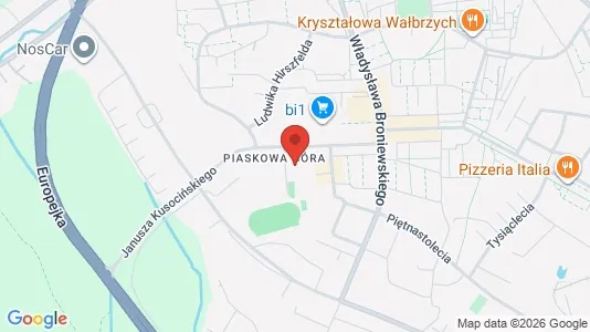 Espacios de oficina En venta i Wałbrzych - kort over placeringen