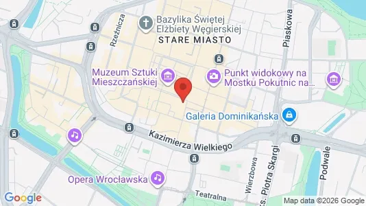 Office spaces for sale i Wrocław - kort over placeringen