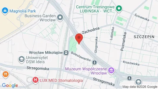 Lokale biurowe Na sprzedaż i Wrocław - kort over placeringen