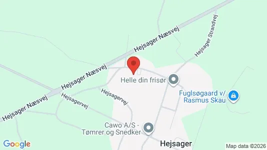 Lokaler til salgs i Haderslev - kort over placeringen