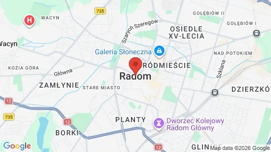 Büros zum Kauf i Radom - kort over placeringen