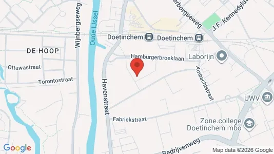 Almacenes En alquiler i Doetinchem - kort over placeringen