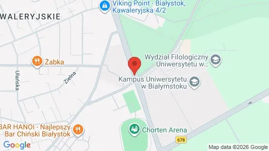 Office spaces for sale i Białystok - kort over placeringen