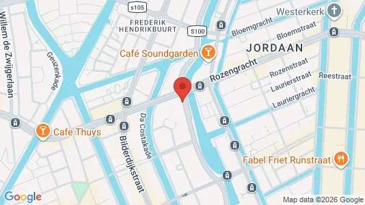 Office spaces for rent i Amsterdam Oud-West - kort over placeringen