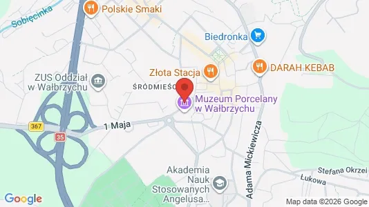 Kontorlokaler til salg i Wałbrzych - kort over placeringen