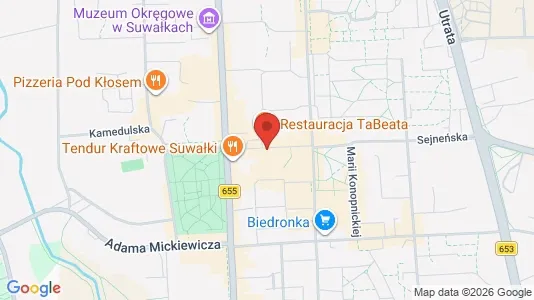 Espacios de oficina En venta i Suwałki - kort over placeringen