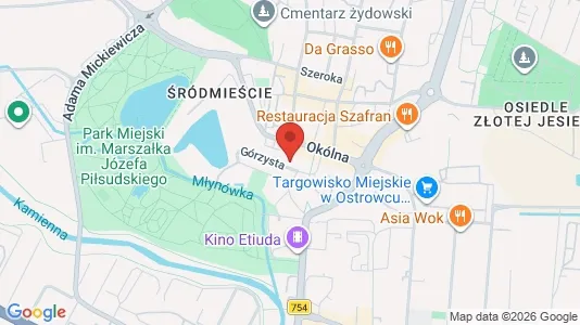 Espacios de oficina En venta i Ostrowiecki - kort over placeringen