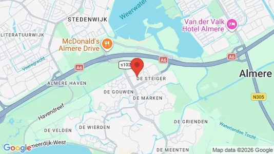 Restaurantlokaler til leje i Haag Segbroek - kort over placeringen