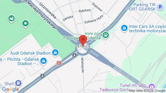 Espacios de oficina En alquiler i Gdańsk - kort over placeringen