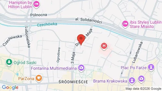 Espacios de oficina En alquiler i Lublin - kort over placeringen