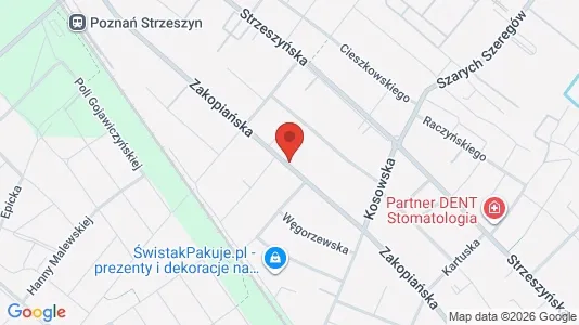 Office spaces for rent i Poznań - kort over placeringen