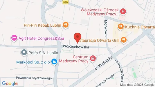 Espacios de oficina En alquiler i Lublin - kort over placeringen