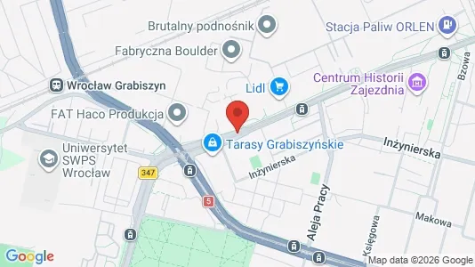 Espacios de oficina En alquiler i Wrocław - kort over placeringen