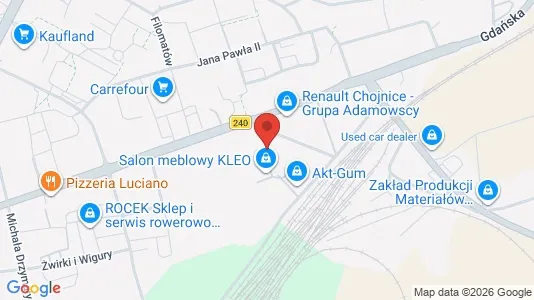 Espacios de oficina En alquiler i Chojnicki - kort over placeringen