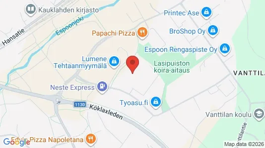 Kontorer til leie i Espoo - kort over placeringen