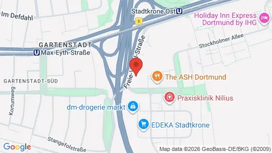 Office spaces for rent i Dortmund - kort over placeringen