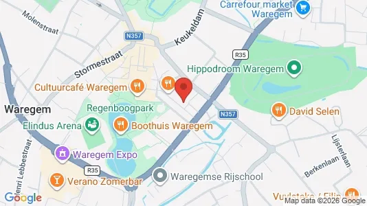 Espacios de oficina En alquiler i Waregem - kort over placeringen