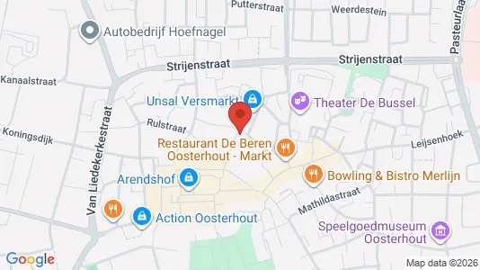 Kontorslokaler för uthyrning i Oosterhout - kort over placeringen