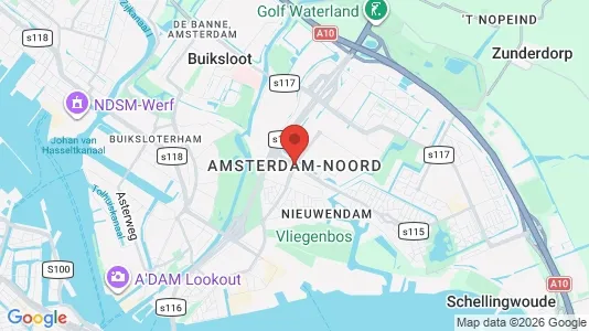 Tiendas En alquiler i Amsterdam Noord - kort over placeringen