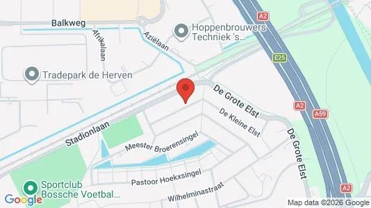 Lokaler til leie i Den Bosch - kort over placeringen