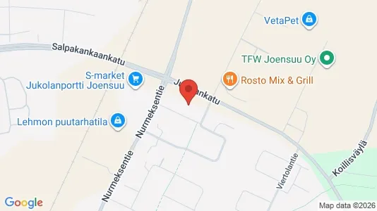 Gewerbeflächen zur Miete i Joensuu - kort over placeringen