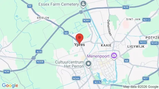 Büros zur Miete i Ieper - kort over placeringen