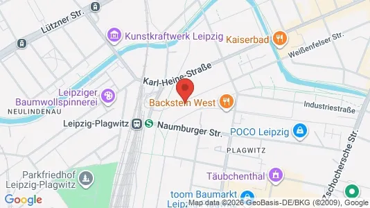Espacios de oficina En alquiler i Leipzig - kort over placeringen