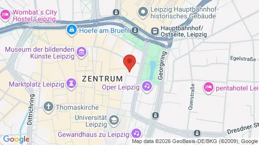 Office spaces for rent i Leipzig - kort over placeringen