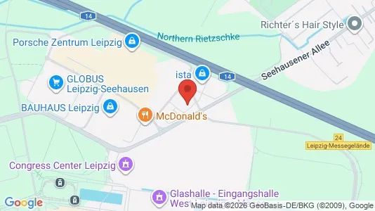 Espacios de oficina En alquiler i Leipzig - kort over placeringen