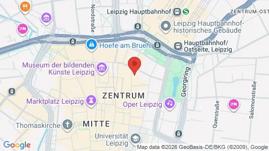 Espacios de oficina En alquiler i Leipzig - kort over placeringen