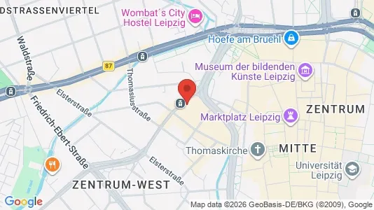 Lokale biurowe Do wynajęcia i Leipzig - kort over placeringen