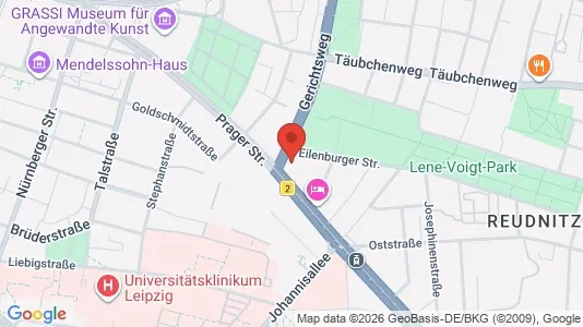 Lokale biurowe Do wynajęcia i Leipzig - kort over placeringen