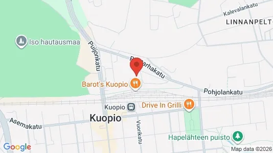 Commercial properties for rent i Kuopio - kort over placeringen