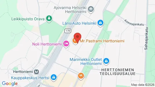 Commercial properties for rent i Helsinki Itäinen - kort over placeringen