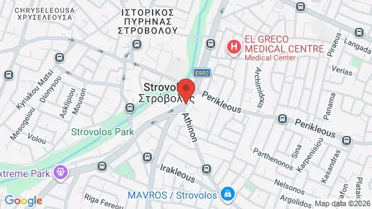 Nieruchomości komercyjne Na sprzedaż i Nikozja Strovolos - kort over placeringen