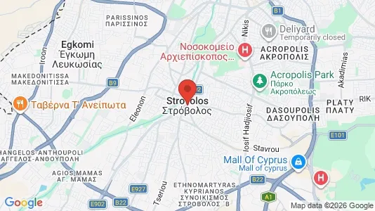 Commercial properties for sale i Nicosia Strovolos - kort over placeringen