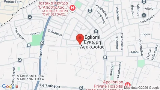 Nieruchomości komercyjne Na sprzedaż i Nikozja Egkomi - kort over placeringen
