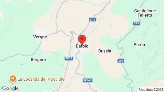 Restauracje Na sprzedaż i Barolo - kort over placeringen