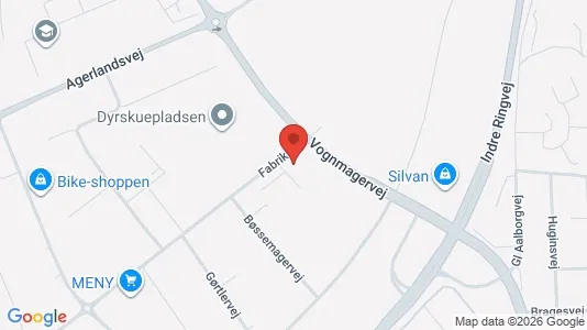 Propiedades comerciales En alquiler i Viborg - kort over placeringen