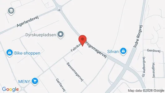 Propiedades comerciales En alquiler i Viborg - kort over placeringen