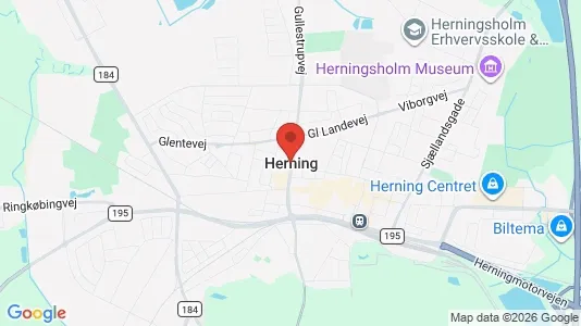 Werkstätte zur Miete i Herning - kort over placeringen