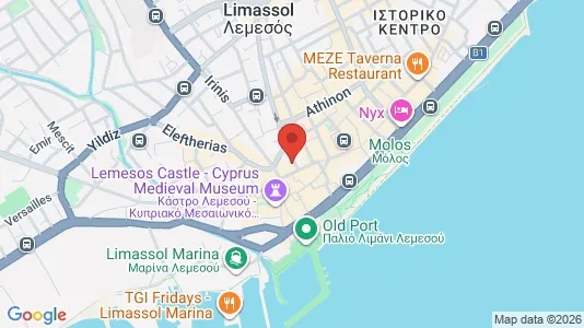 Office spaces for sale i Limassol - kort over placeringen