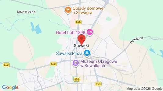 Tiendas En alquiler i Suwałki - kort over placeringen