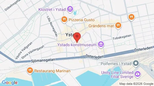 Liikekiinteistöt Vuokrattavana i Ystad - Kuva Google Street Viewstä