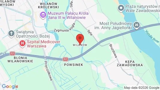 Tiendas En alquiler i Varsovia Wilanów - kort over placeringen