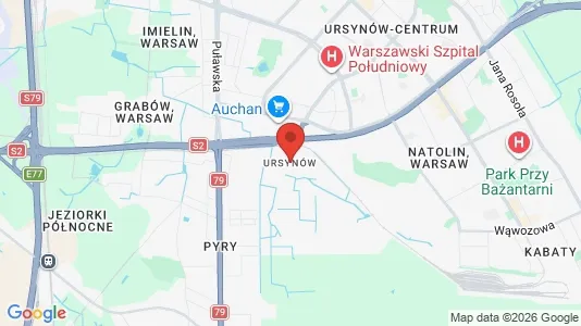 Tiendas En alquiler i Varsovia Ursynów - kort over placeringen