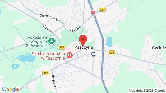 Tiendas En alquiler i Pszczyński - kort over placeringen