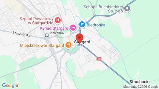Tiendas En alquiler i Stargardzki - kort over placeringen
