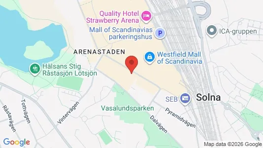 Office spaces for rent i Solna - kort over placeringen